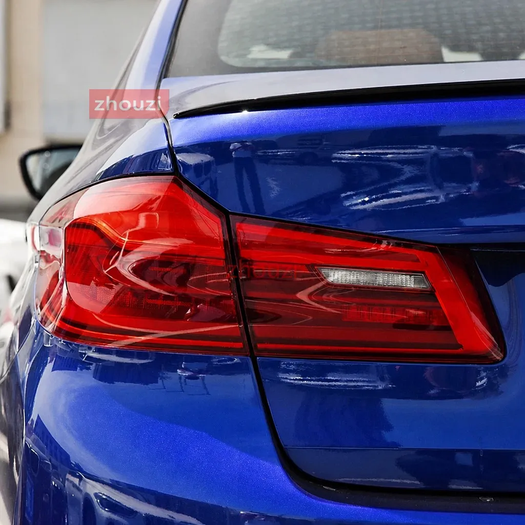 For BMW 5 Series G30 M5 F90 2017-2020 Car Headlight Tint Black Protective Auto Lamp Film Taillight Transparent TPU Sticker 2PCS