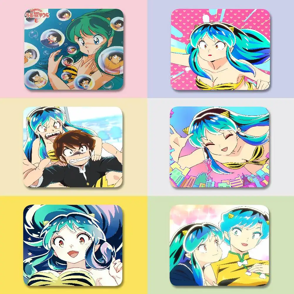 U-Urusei Yatsura Anime Peripheral Rubber Mouse Pad Animation Two-dimensional Office Desktop Mat E-sports Game Keyboard Pad