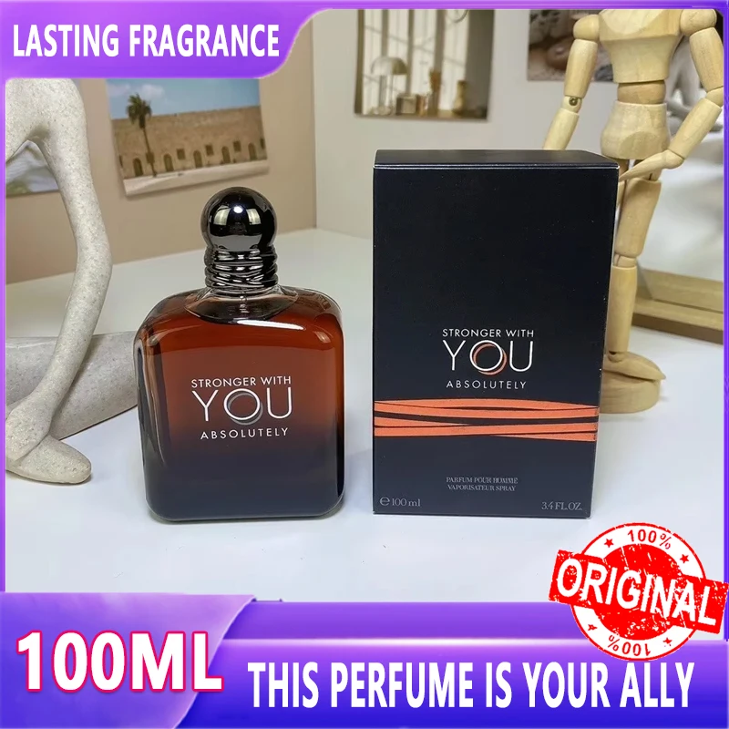 Perfume de lujo de 100ML de marcas famosas, Colonia para hombres, fragancia duradera más fuerte con usted, previo absoluto intenso