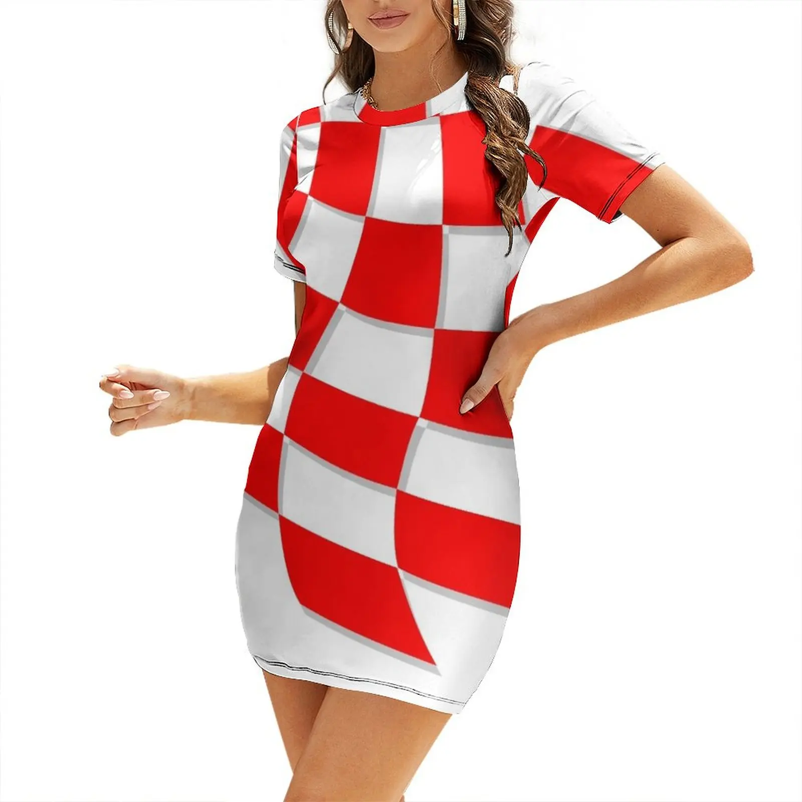 

Croatia 1998 Short Sleeved Dress dresses with long sleeves Summer skirt elegant women's dresses for wedding