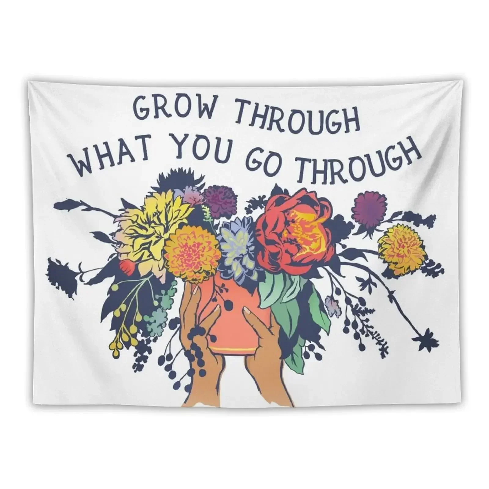 

Grow Through What You Go Through Tapestry Aesthetic Room Decor Home Decor Accessories Decoration Home Bedroom Deco Tapestry