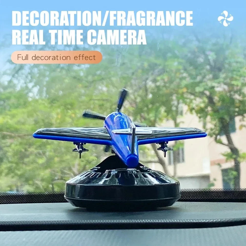 No Perfume Solar Car Aromatherapy Machine Aircraft Design Diffuser Air Freshener Dashboard Plane Ornament Decoration Accessories