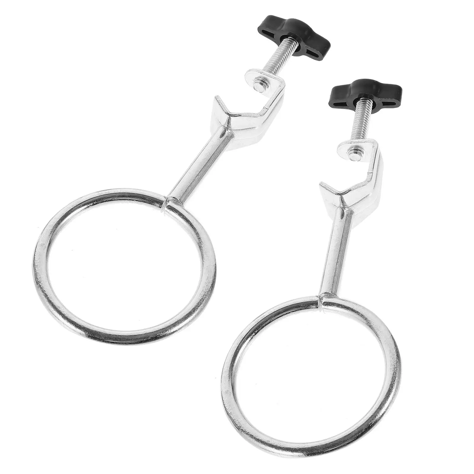 2 шт., аксессуары для железных колец, лабораторная опорная подставка, кольцо, зажим для реторт, стойка для дистилляции, оборудование для экспериментов