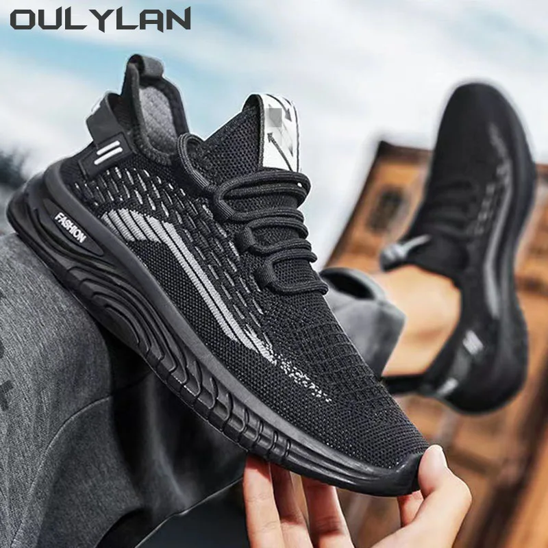 Fashion Sneakers Lightweight Men Casual Shoes Breathable Male Footwear Lace Up Walking Shoe  Mesh Outdoor Sports Running Shoes