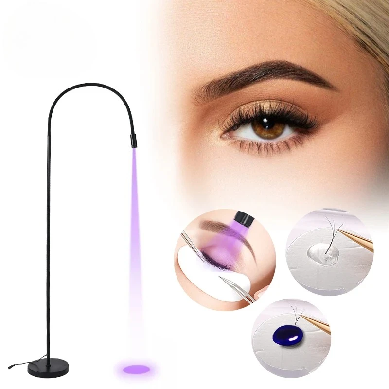 Star Speed Beauty Salon Use Adjustable Longer UV Gel Dryer Floor Nail Light False Eyelash LED Lamp with Foot Pedal