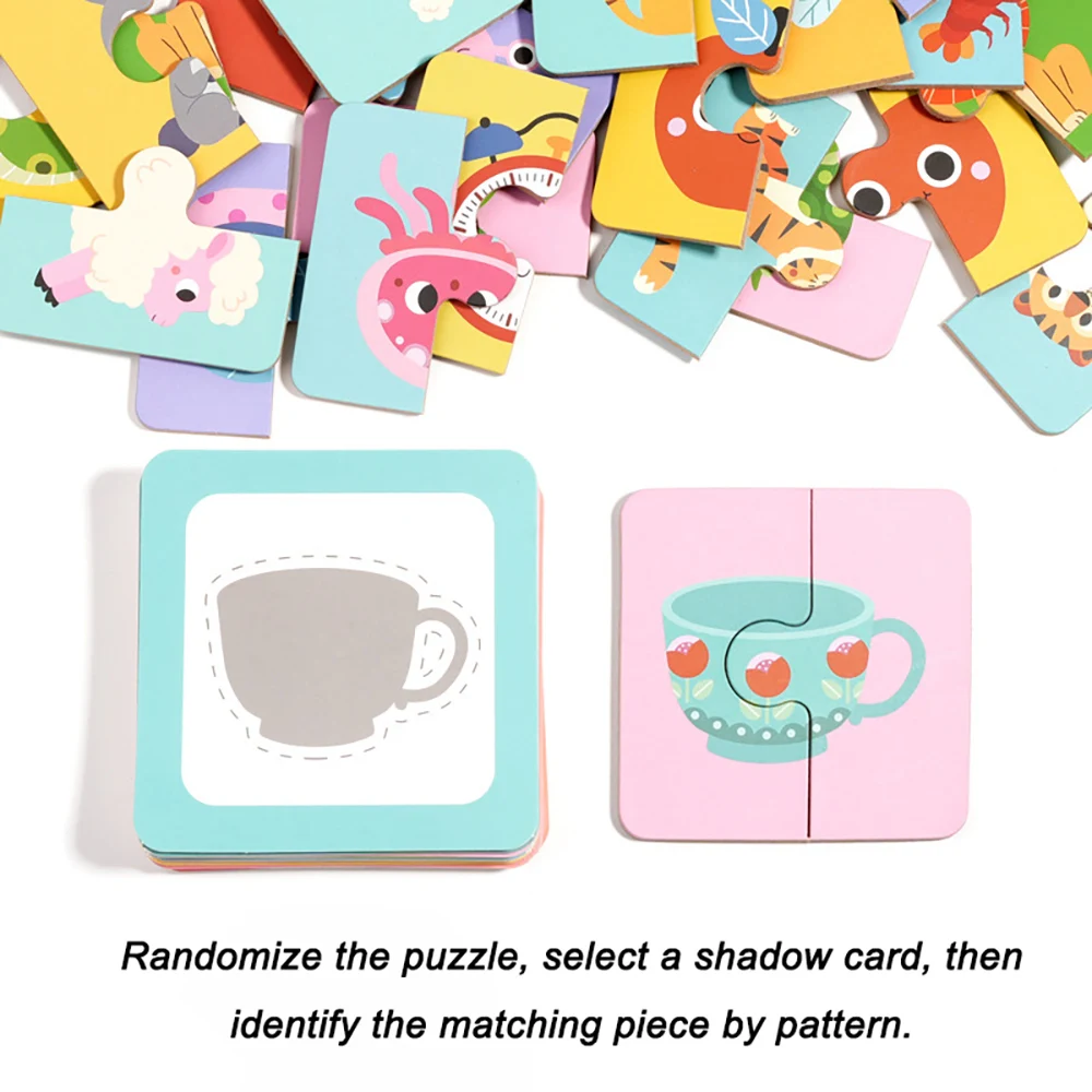 Gioco di matematica con animali in legno per bambini piccoli, puzzle montessori Giocattoli per lo sviluppo precoce di abbinamento e abilità motorie Puzzle per regalo di compleanno