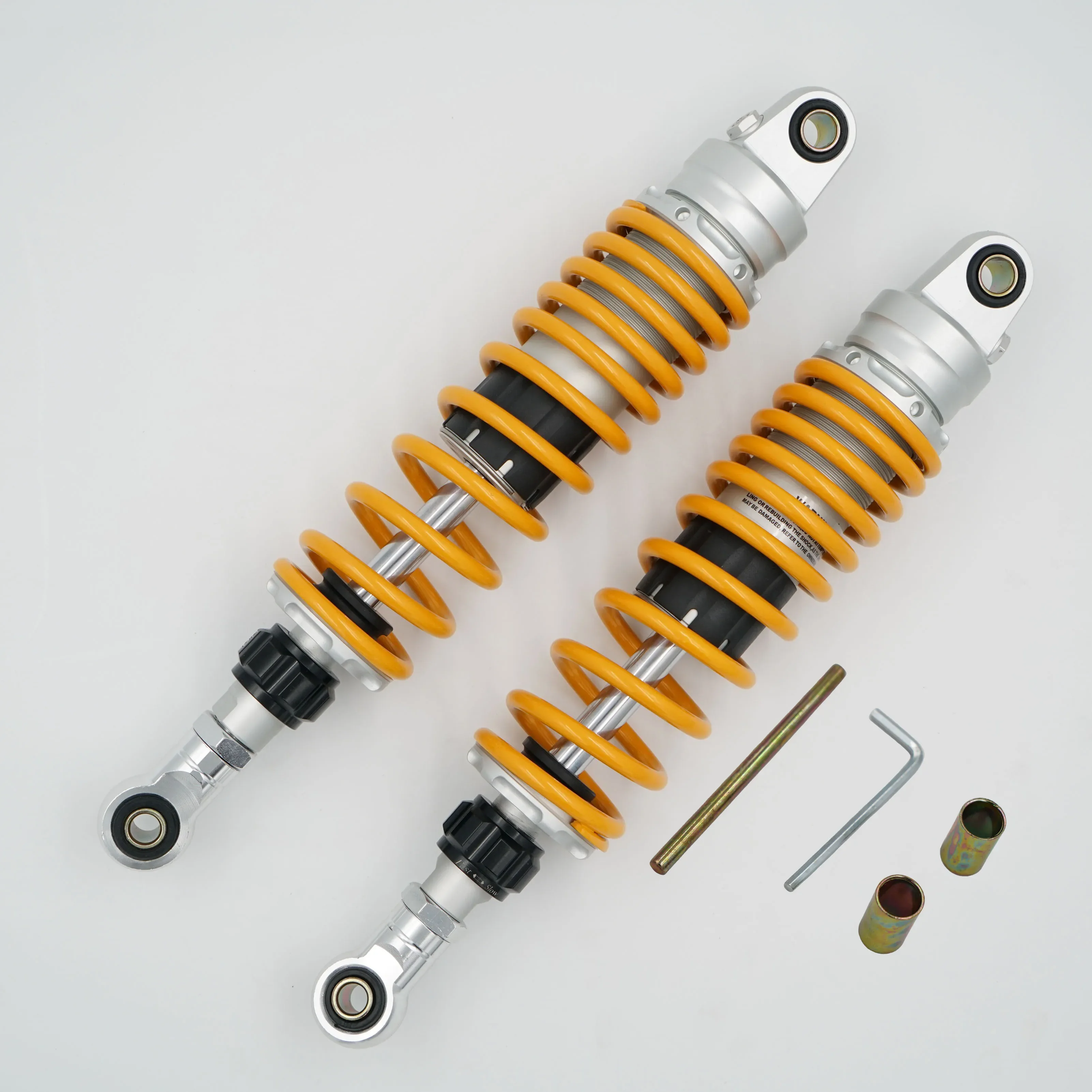 

Extended 20mm Hydraulic 380mm rear shocks for Yamaha GT150/Longjia XDV250/300/Honda NS150LA/CGX150/CG125/CM125/GN125/AE4/AE5i