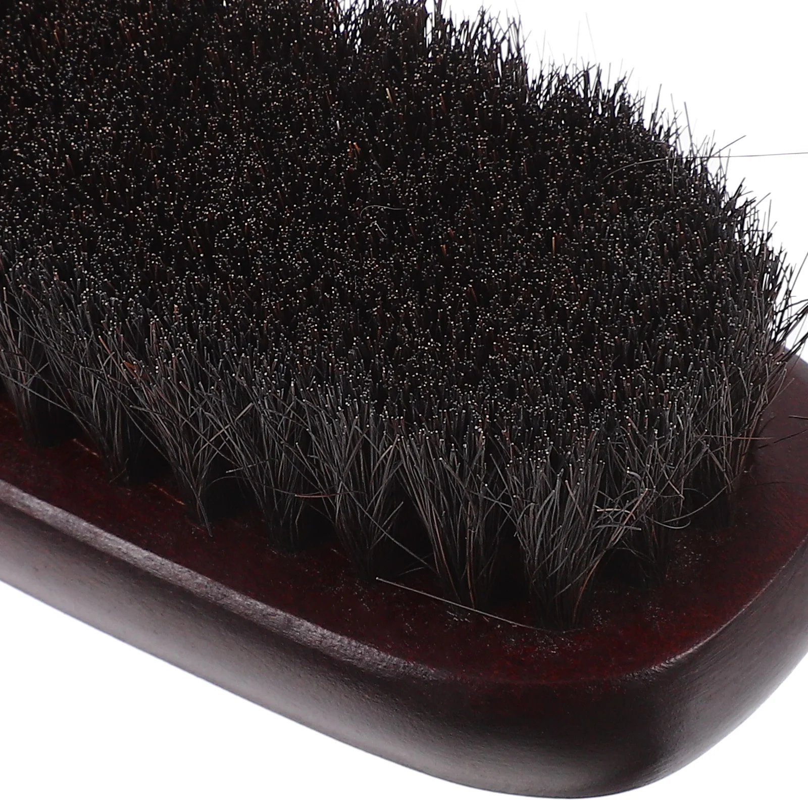 فرشاة غبار شعر الخيل مقبض خشبي أداة تنظيف متعددة الاستخدام للمنزل والمكتب ملابس السيارات والأحذية فرك مكنسة يده وبر ثابت #2