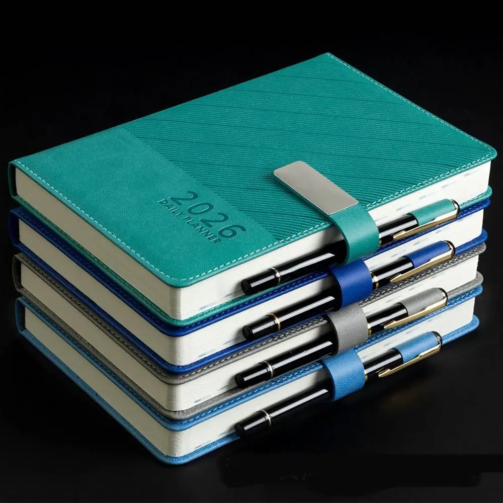 

Time Management 2026 Schedule Planner Notepad 365 Days Wear-resistant A5 English Daily Plan Notebook To-do List Efficiency