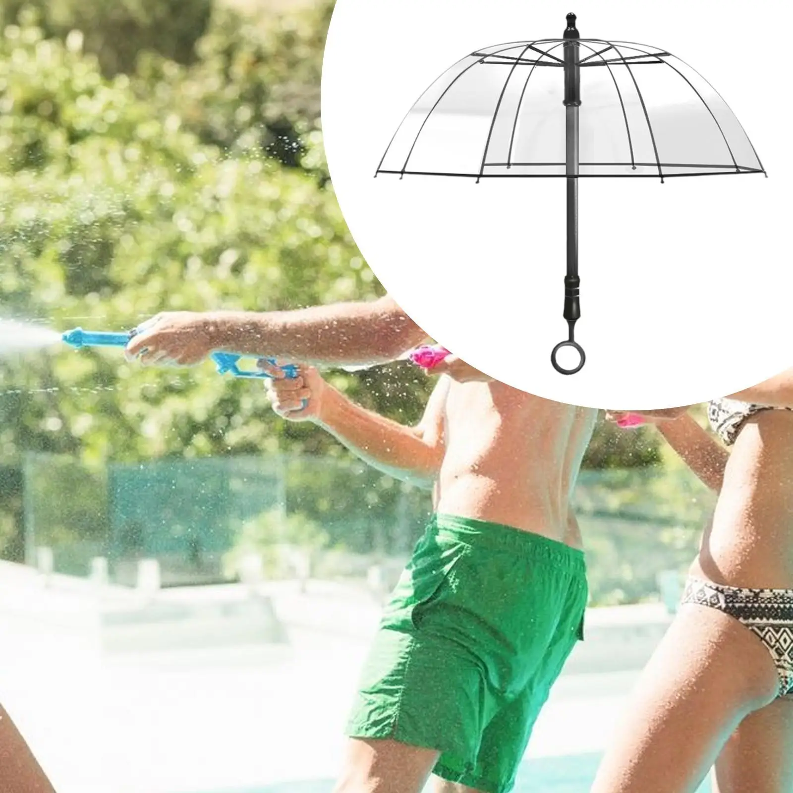 

Umbrella Water Spray Toy Handheld Pullable Outdoor for Yard Outside Children