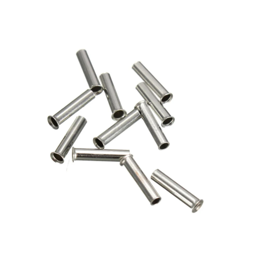 100PCS Non-Insulated EN0508  Wire Connector Ferrules Electrical Cable Terminal Copper Bare Tinned Crimp Terminal 0.5mm 22-10 AWG