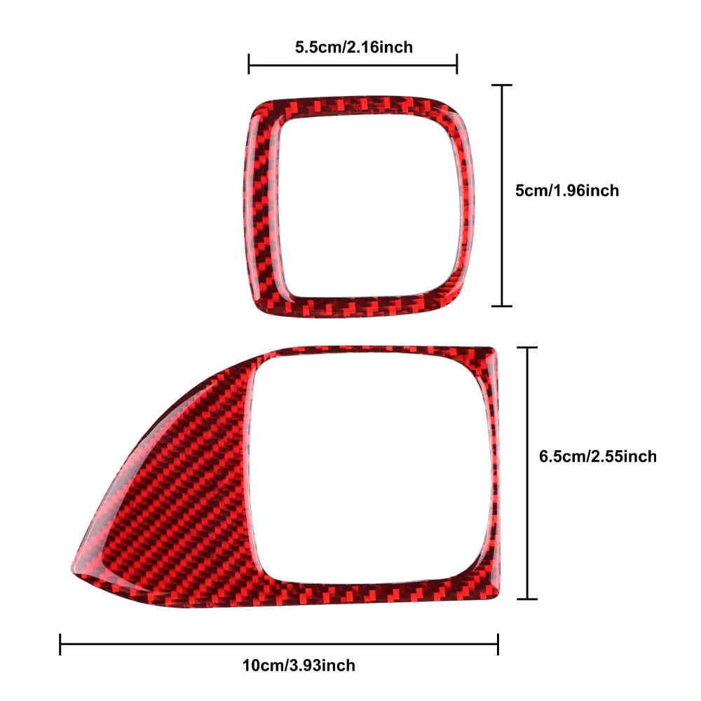 Real Soft Carbon Fiber For Porsche Cayenne 2003 2004 2005 2006 2007 2008 2009 2010 Car Trunk Button Sticker Interior Accessories