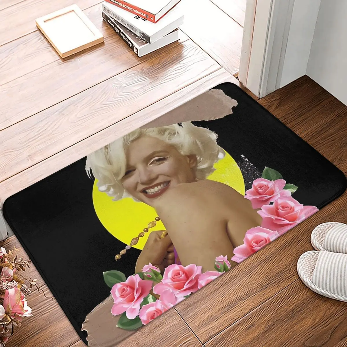 Smile Marilyn Monroe Sex Goddess Non-slip Doormat Carpet Bath Bedroom Mat Prayer Indoor Decorative