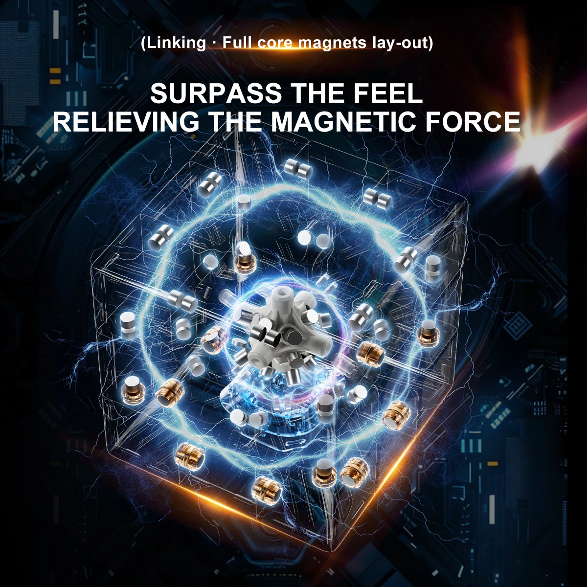 YJ META 3X3 Wing Core Cubo magico UV magnetico Senza adesivo Yongjun Meta 3x3 Giocattoli professionali Fidget