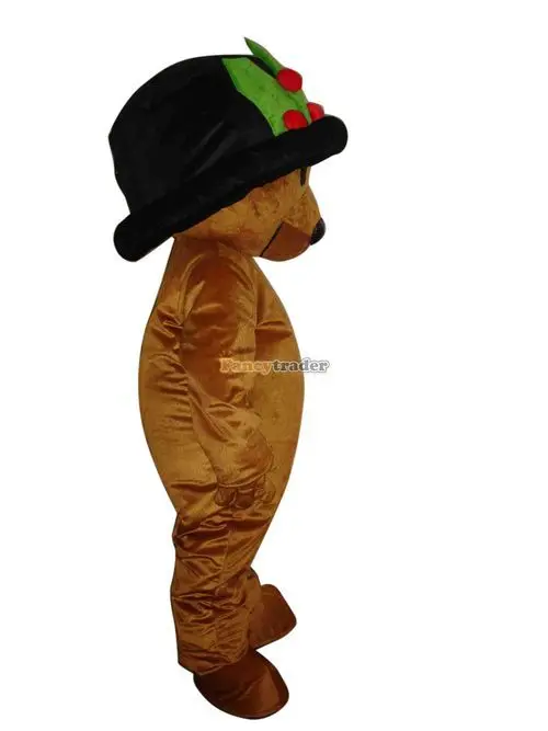 Nuovo adulto nuovo arrivo orso bruno mascotte Costume Halloween natale vestito pieno corpo puntelli vestito mascotte Costume