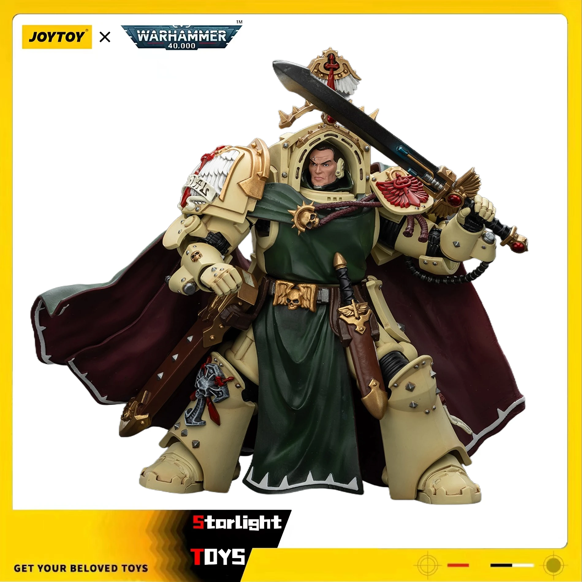 

【Предпродажа】JOYTOY Warhammer 40K Dark Angels Belial, Большой мастер смерти с мечом тишины и игрушками Storm Bolter