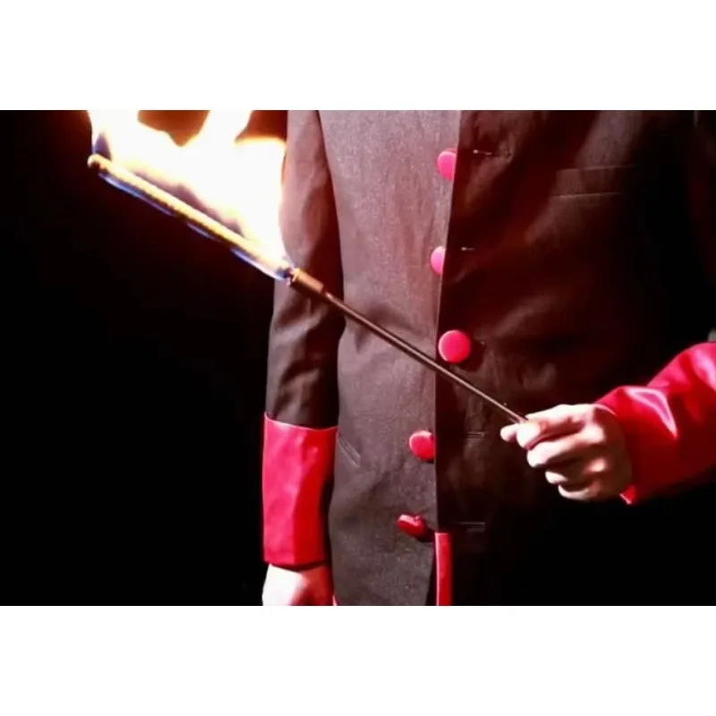 Electronic Fire To Cane By ZF Magic Magia Tricks Appearing Cane Stage Illusions Accessories Gimmick Magie Wand Charging Magician