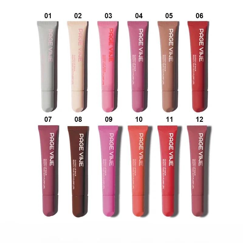 

Lip Balm Phone Case Lip Gloss Long-lasting Moisturizing Liquid Lipstick Toast Espresso Raspberry jelly Transparent Lip Glaze