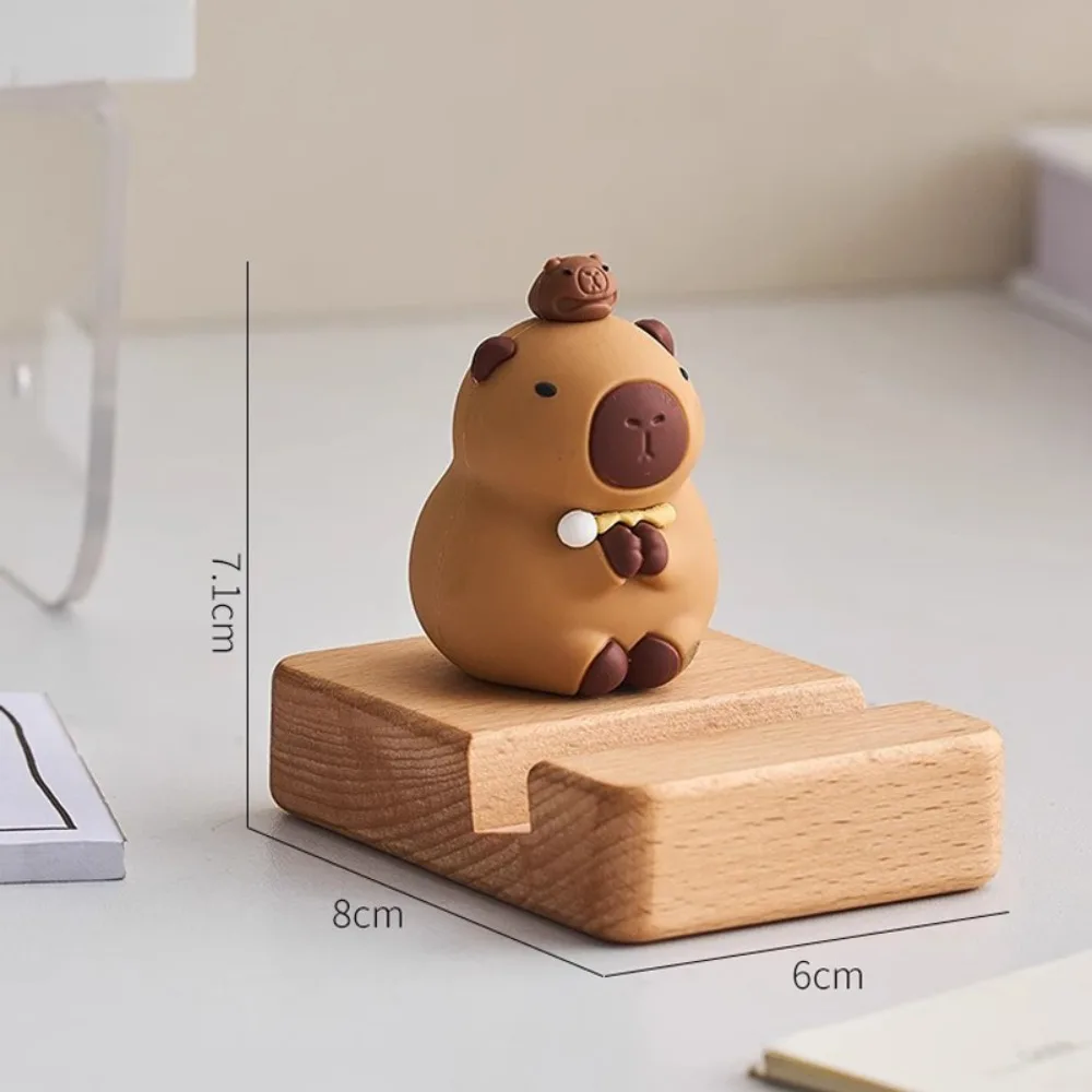 Figur Modell Capybara Telefon Halter Unterstützung Schreibtisch Dekor Capybara Handy Ständer PVC Puppe Cartoon Capybara Handy Halterung
