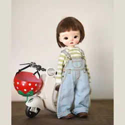 1/6 Bjd Doll Versatile Cowboy Strap Pants Doll Jumpsuit For Azone Blythe Licca Joint Body Girl Doll Accessories Birthday Gift