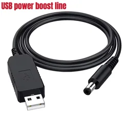 스텝 업 모듈 USB 컨버터 어댑터 케이블, USB 전원 부스트 라인, DC 5V-DC 9V, 12V, 2.1x5.5mm 플러그