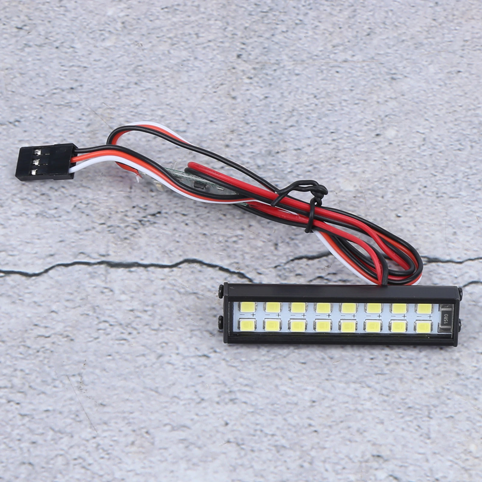 16 قطعة حبيبات مصباح مستديرة متفاوتة الأحجام RC سقف السيارة مصباح RC الزاحف العالمي مصباح ليد بار ملحق طول 55 مللي متر