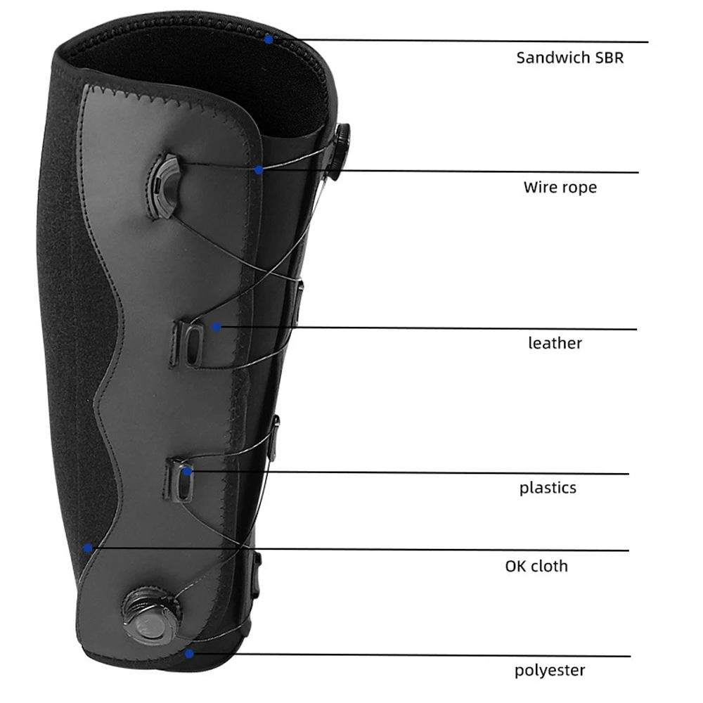 1PC Calf Brace for Torn Calf Muscle & Shin Splint Pain - Adjustable Neoprene Compression Support Wrap for Lower Leg Tibia Injury