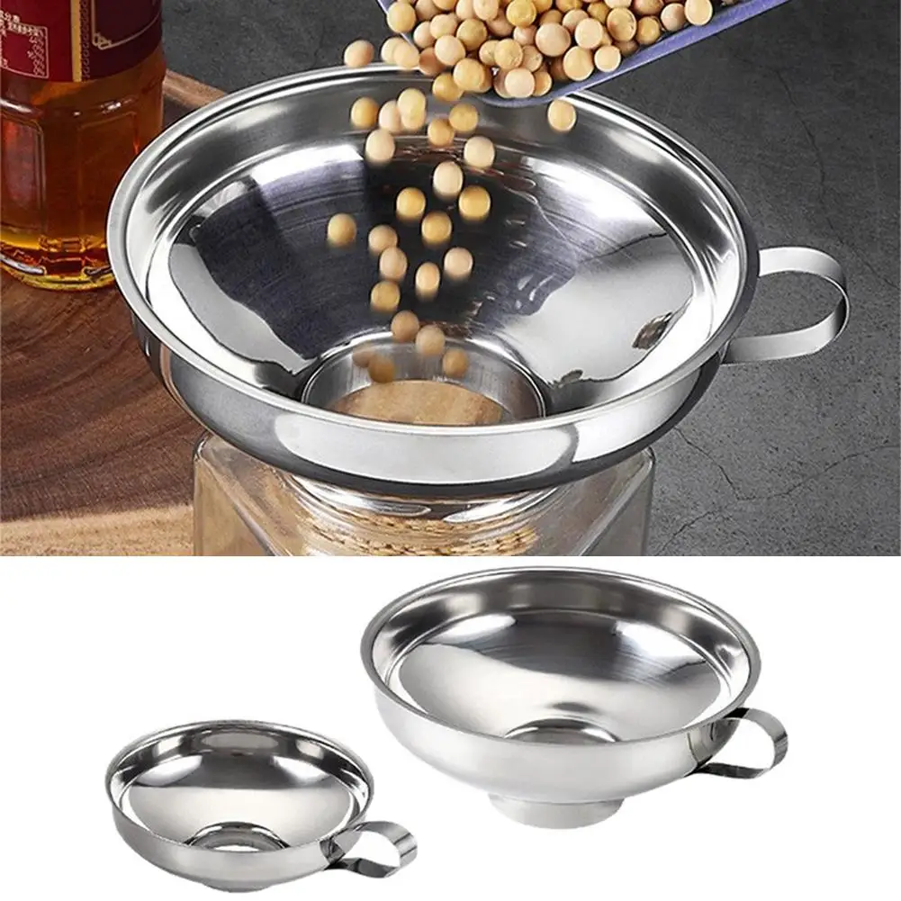 tainless Steel Wide Mouth Canning Funnel with Handle Food Grade Kitchen Hopper Funnel for Mason Jars Preserves Jam Powder Liquid