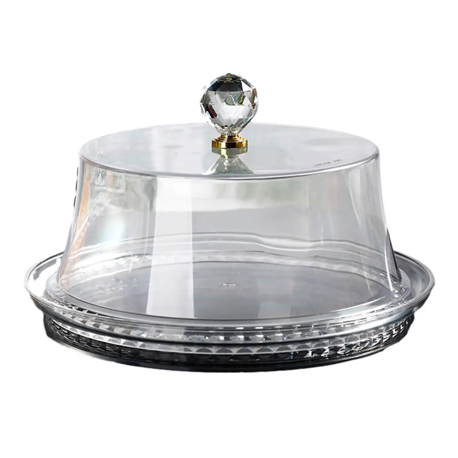 Cake Stand with Dome Clear Decorative Covered Cake Holder Cake Plate Dessert Tray for Party Kitchen Holiday Birthday Wedding