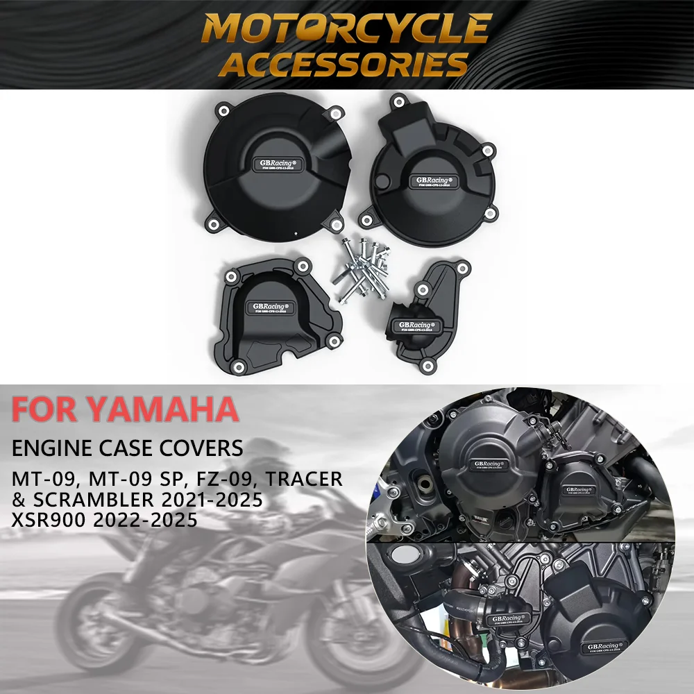

xsr900 mt09 Engine Cover Engine Protection Cover For GB Racing For YAMAHA MT-09 2021 2022 2023 2024 FZ-09 XSR900 TRACER 9 GT