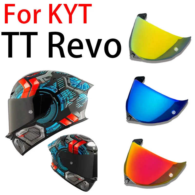 

Motorcycle helmet Visor for KYT TT REVO Helmets Replacement Lens Shield Windshield Glass goggle