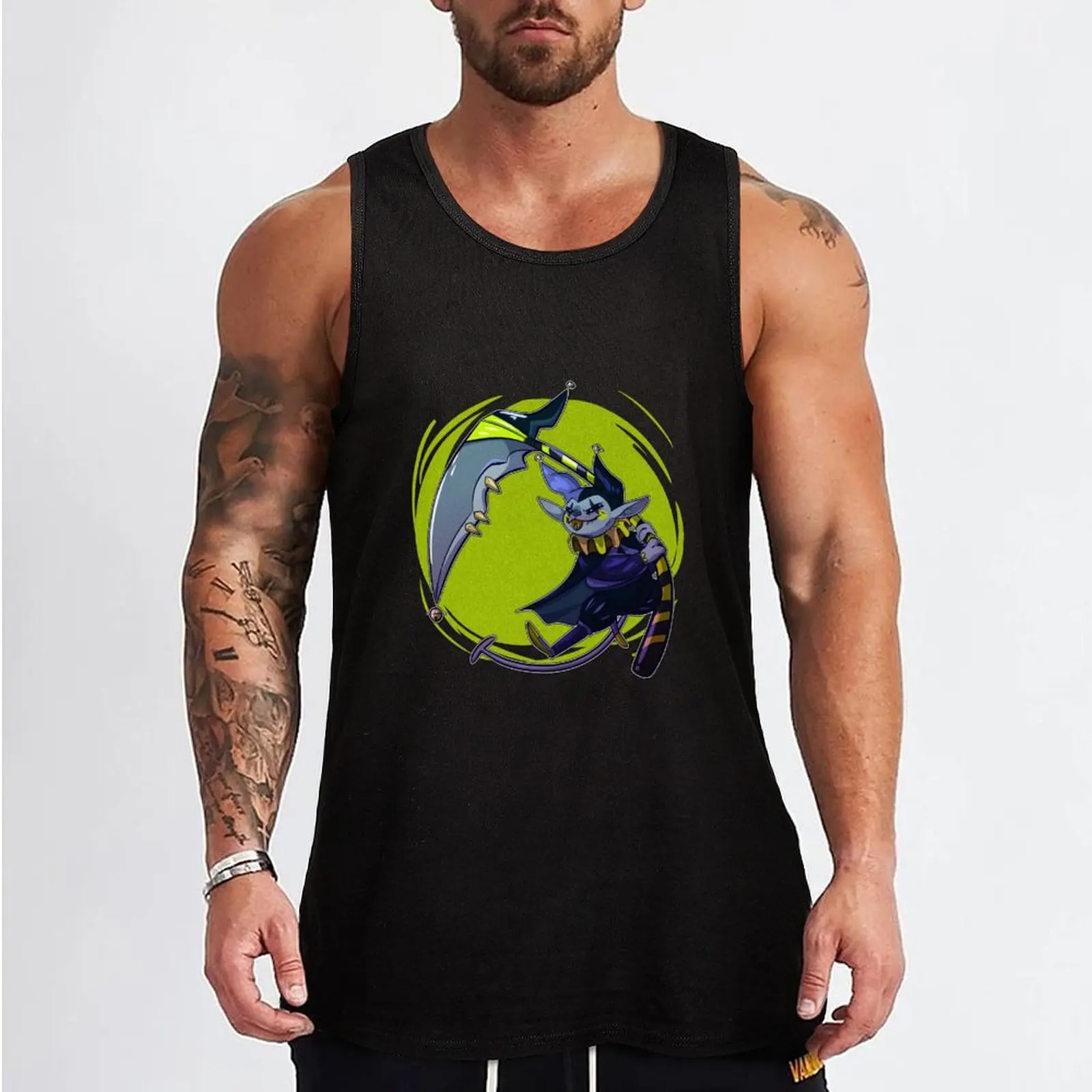 Deltarune - Jevil sticker Tank Top Vest for boy Male clothes bodybuilding t shirt