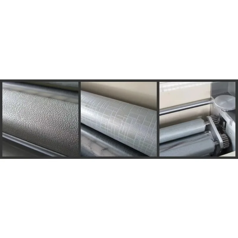 Máquina automática de revestimento UV de papel de 24 polegadas com rolos de textura múltipla