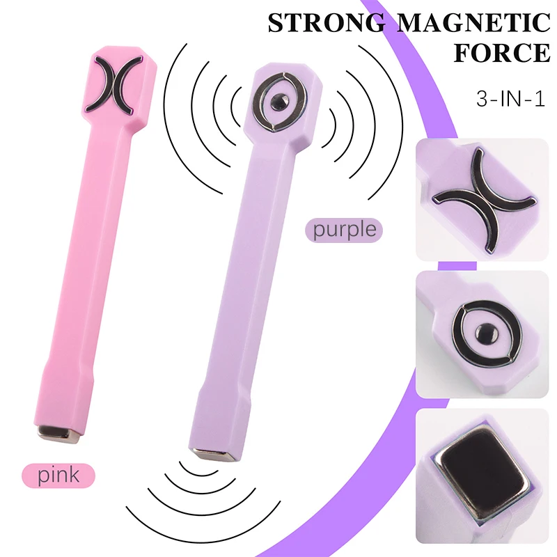 Asta magnetica per unghie con forza magnetica forte 3in1 per strumenti per nail art con vernice gel UV per gatti per accessori magnetici fai da te per unghie manicure