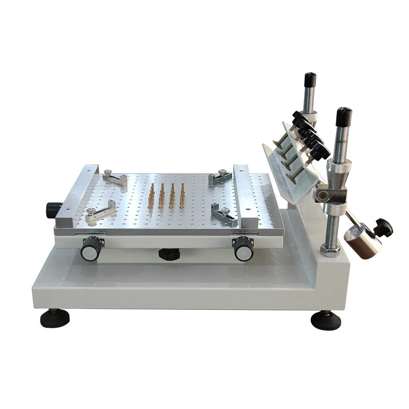 High precision screen printing table SMT solder paste printing machine, red glue screen printing machine, manual