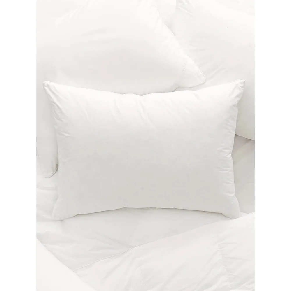 Down Chamber Pillow – Luxury 100% Organic Cotton Shell – Cleaner Cruelty Free US Down Bedding – Premium Comfort and Firm, King