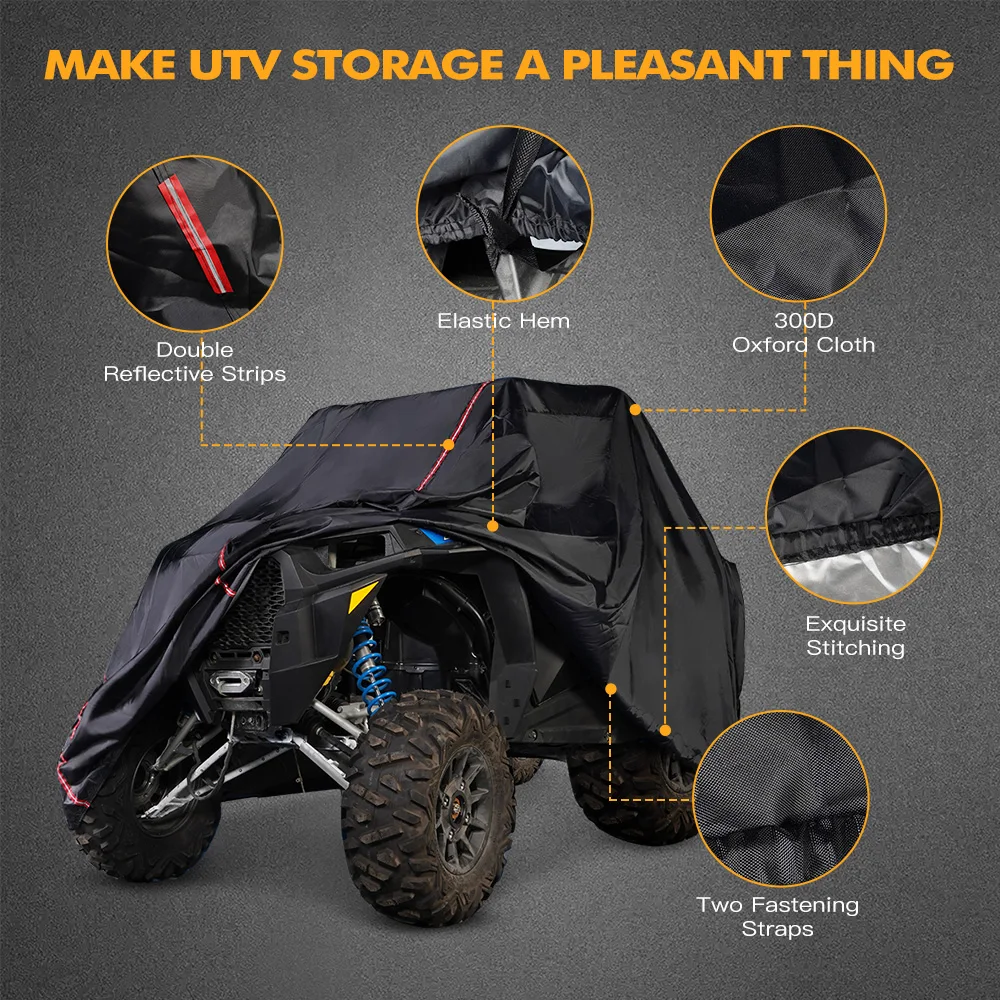 NICECNC UTV Vehicle Storage Dust Cover Protector From Rain for Can-Am Maverick 1000R X-RS Commander 1000 XT Limited Accessories