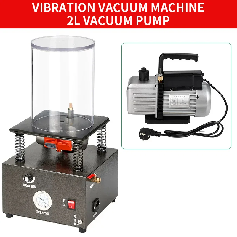 2L/6L Vacuum Pumps, Industrial Jewelry Vacuum Casting Machines, Gold and Silver Mold Manufacturing Equipment 220V
