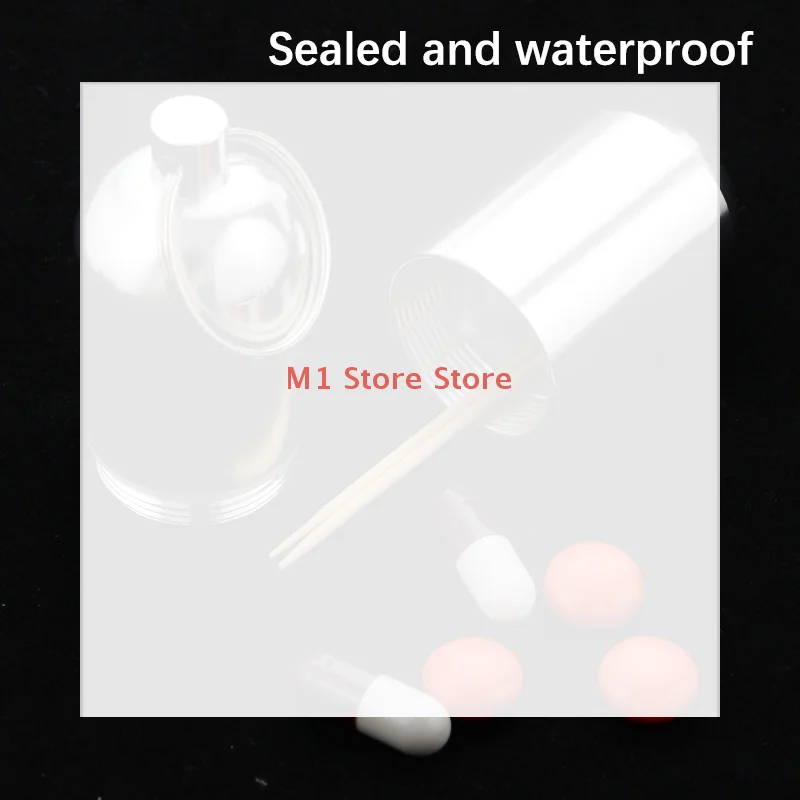 Waterproof Aluminum Toothpick Box Pill Box Travel Camping Container Keychain Pill Box Health Care