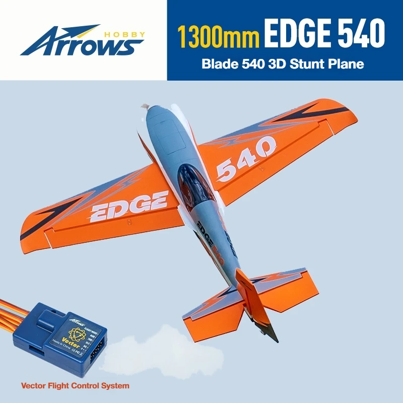

Blue Arrow 1300mm EDGE 540 Model Airplane Blade 3D Special Effects Sports Electric High Speed Assembly RC Fixed Wing Aircraft