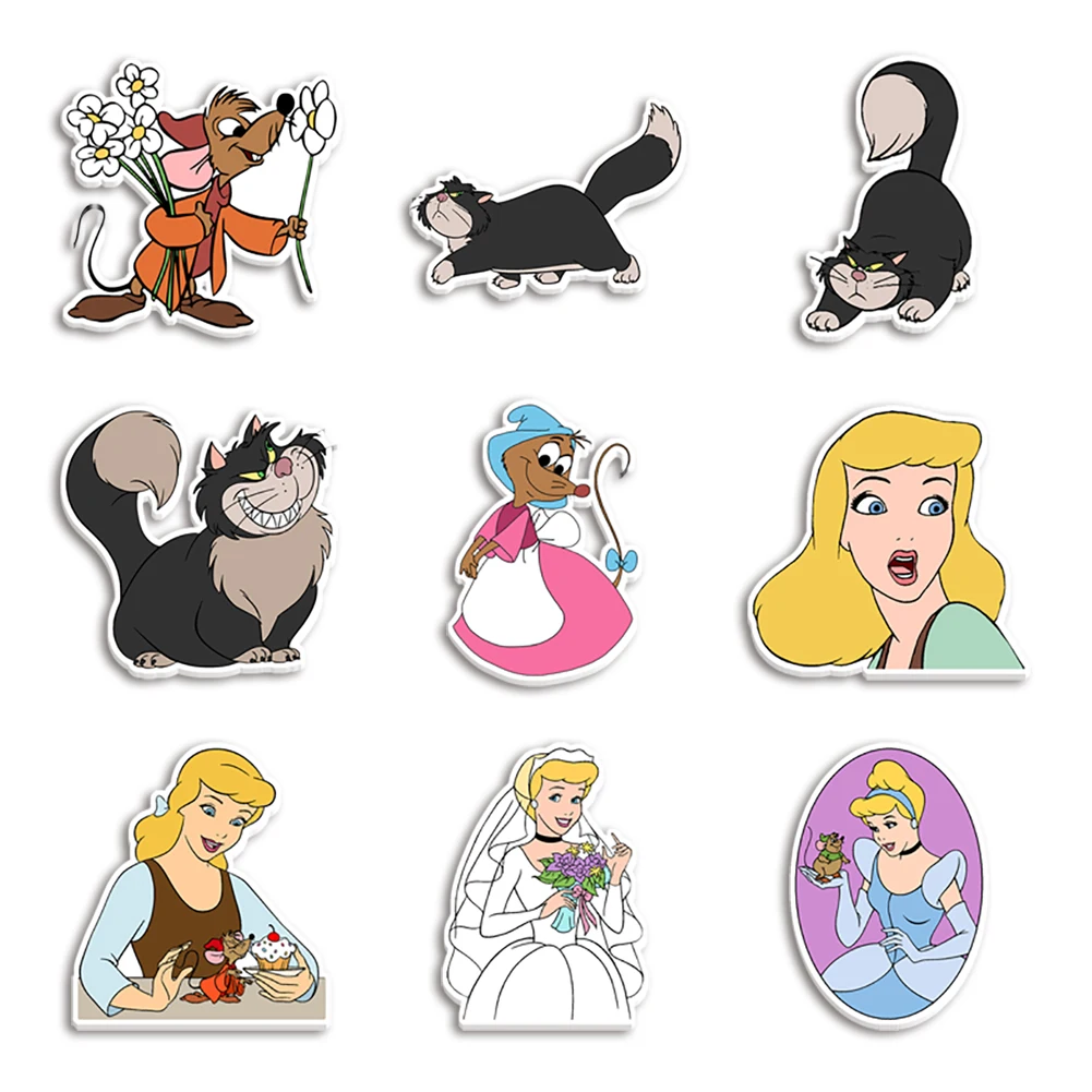 Principessa Disney vendita calda resina piatta planare acrilico trasparente Glitter acrilico per cassa del telefono fai da te fiocco per capelli 10 pezzi/lottp