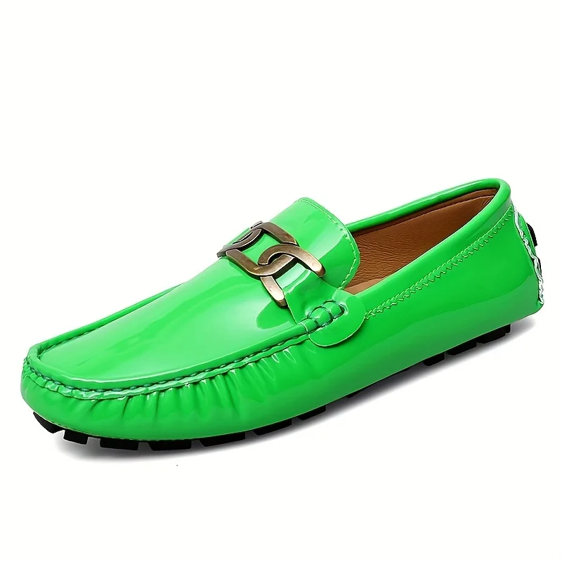 Fashion women's flat loafers patent leather non-slip casual walking shoes shoes men leather original  mens shoes  sneakers