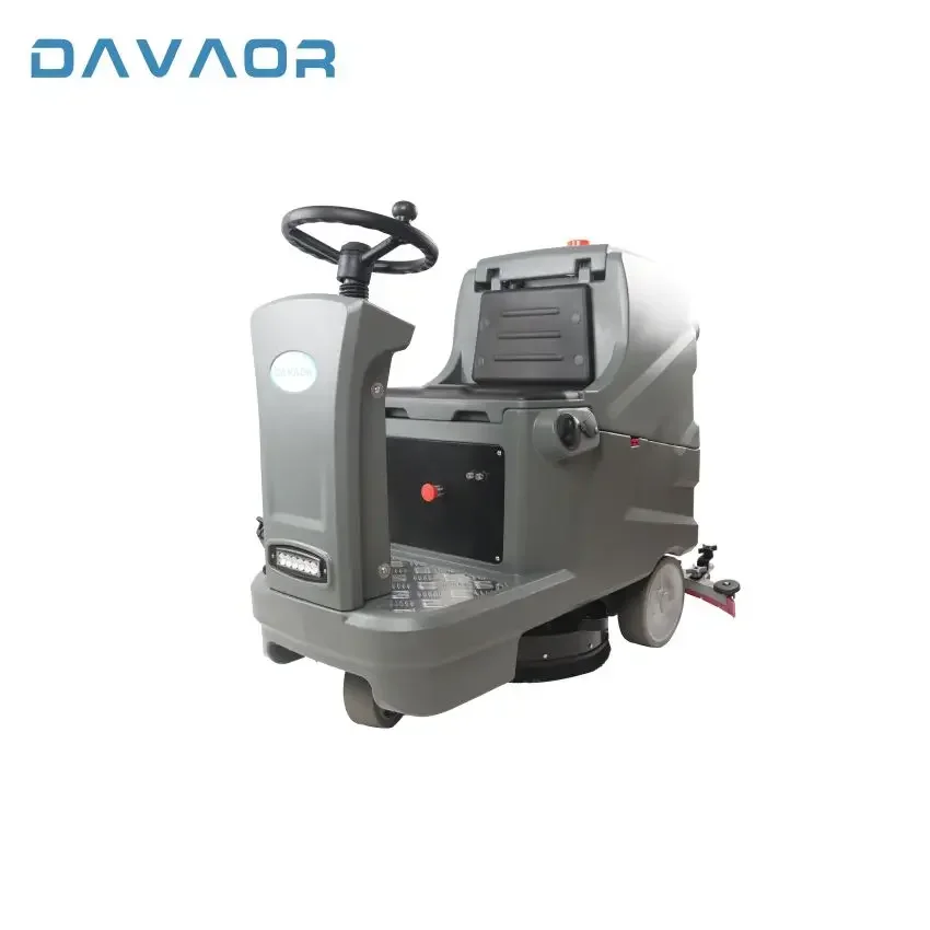 

High Quality Battery Powered Big Brush Cordless Concrete Grout Heavy Duty Ride On Auto Scrubber Floor Cleaning Machine