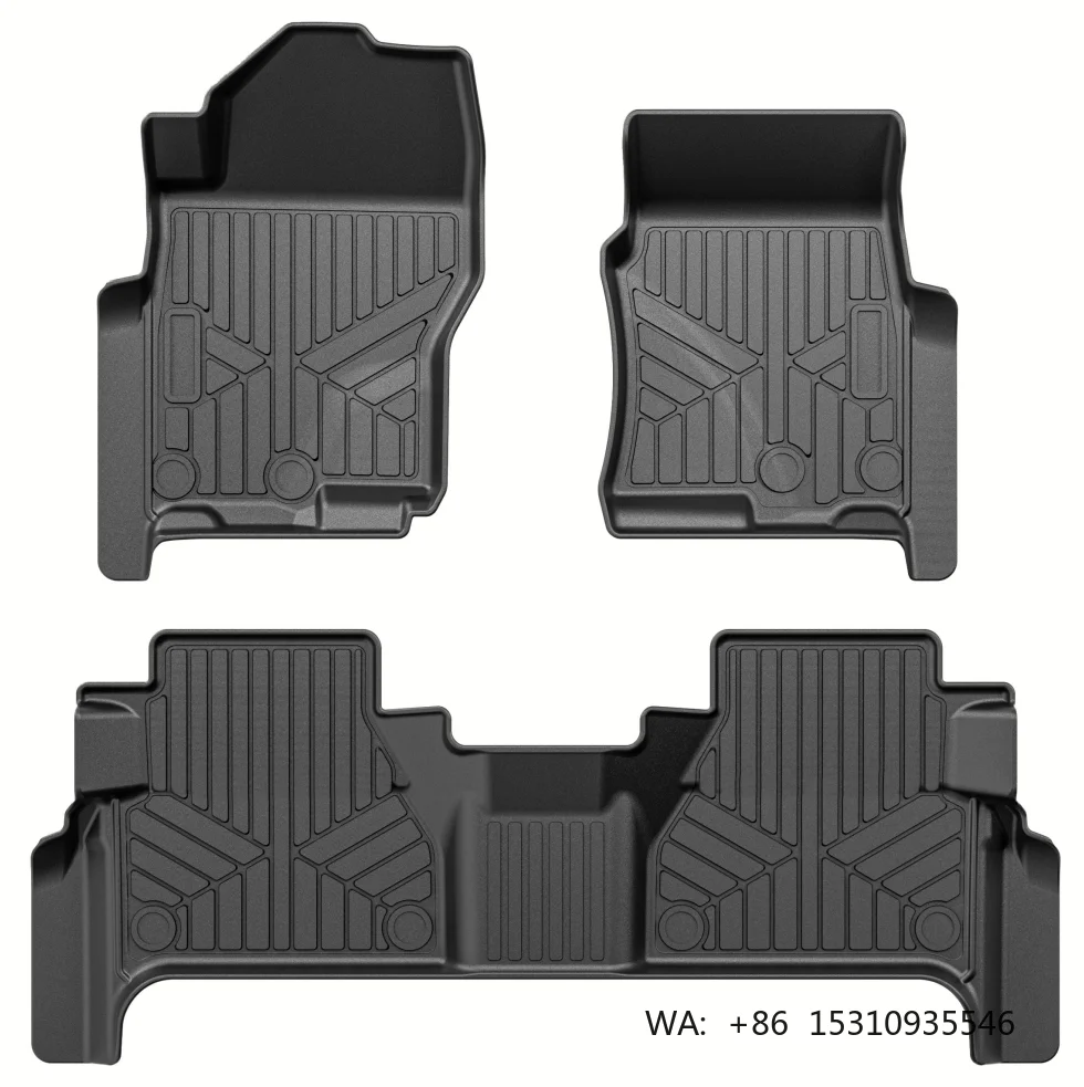 Custom Luxury Deep Tray 5Pcs 3D TPE Floor Mats All Weather Pickup Protection Easy Clean Odorless Interior Accessories