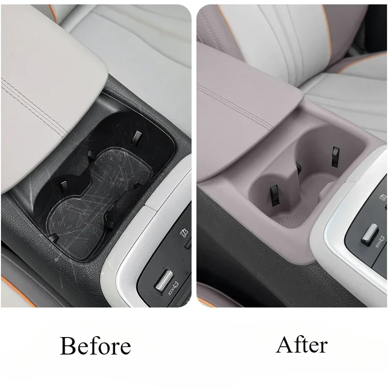 For BYD Song Pro DMI 2020-2024 Car Central Control Water Cup Slot All-inclusive Silicone Scratch-proof Modified Protective Pad