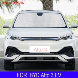 For BYD Atto 3 EV 2022 2023 Sunshades UV Protection Curtain Sun Shade Visor Front Windshield Protector Car Accessories