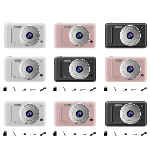 4K HD Digital Camera Multi-Purpose Portable Point-And-Shoot Camera Video Recording Camcorder for Outdoor Travel Photography