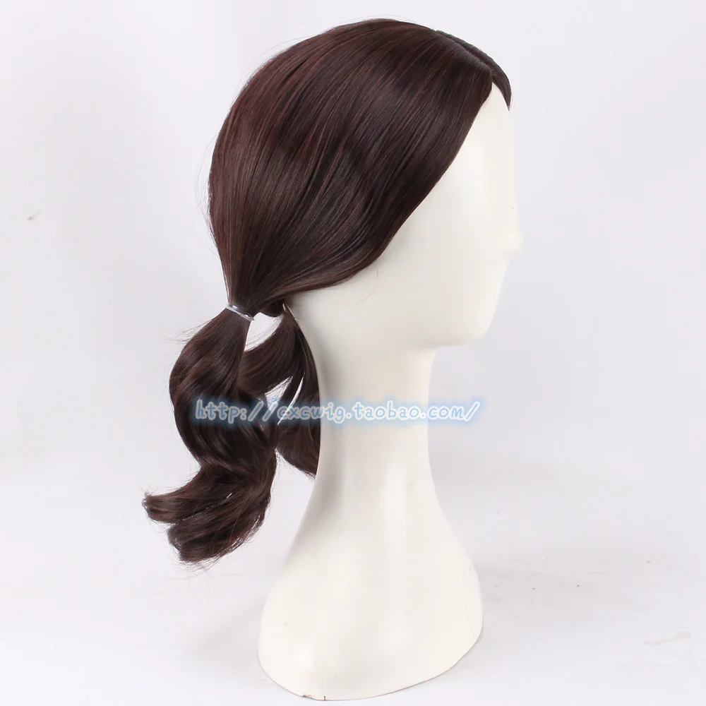 New Scary Movie Esther Coleman Cosplay Wig Brown Double Ponytail Leena Klammer Season 3 Halloween Party Props For Women Girls