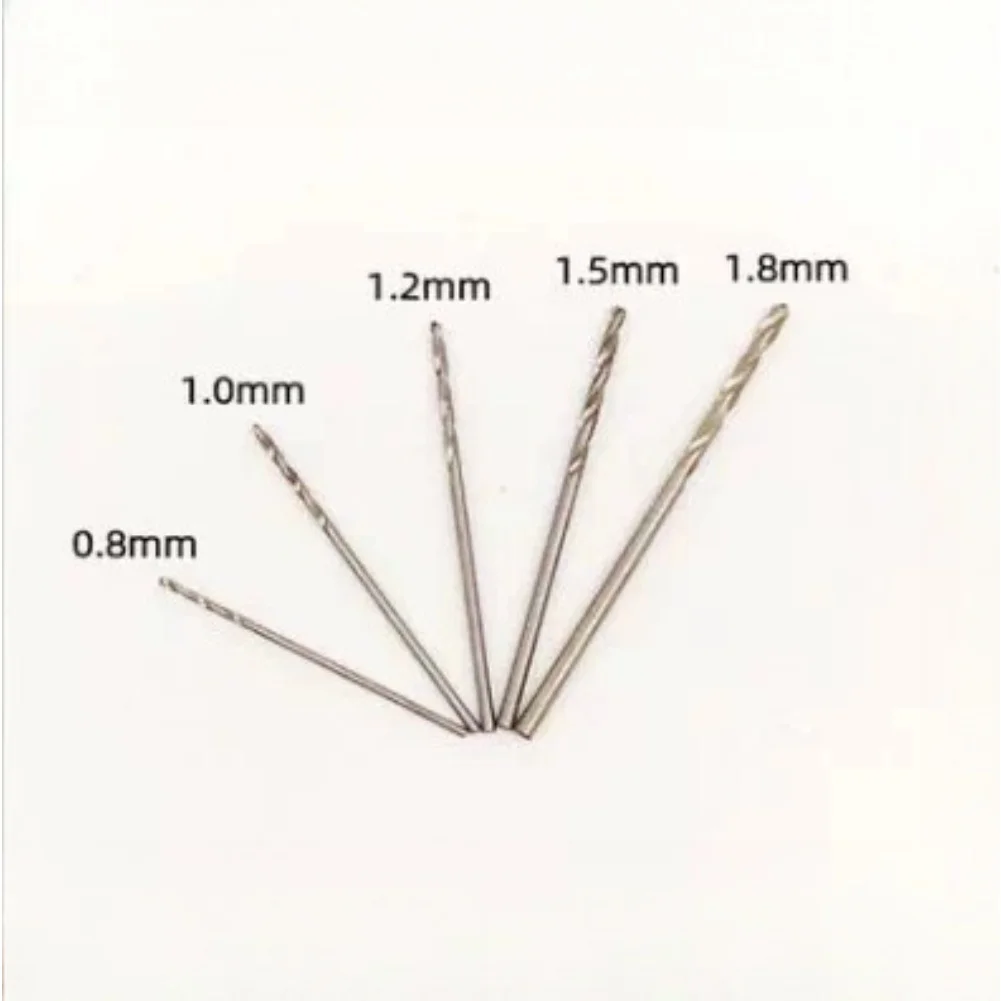 

Drill Bits Set for Wood Metal Plastic 5pcs 10pcs Straight Shank Coated Steel Precision Drilling Tool 0.8mm to 3mm