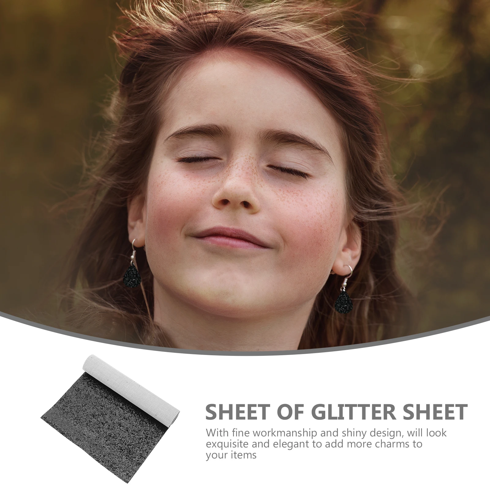 

Sequin Glitter Sheets Chunky Embossed Shiny Faux Craft Glitter Sheets For Jewelry Making Supplies DIY Jewelry Making